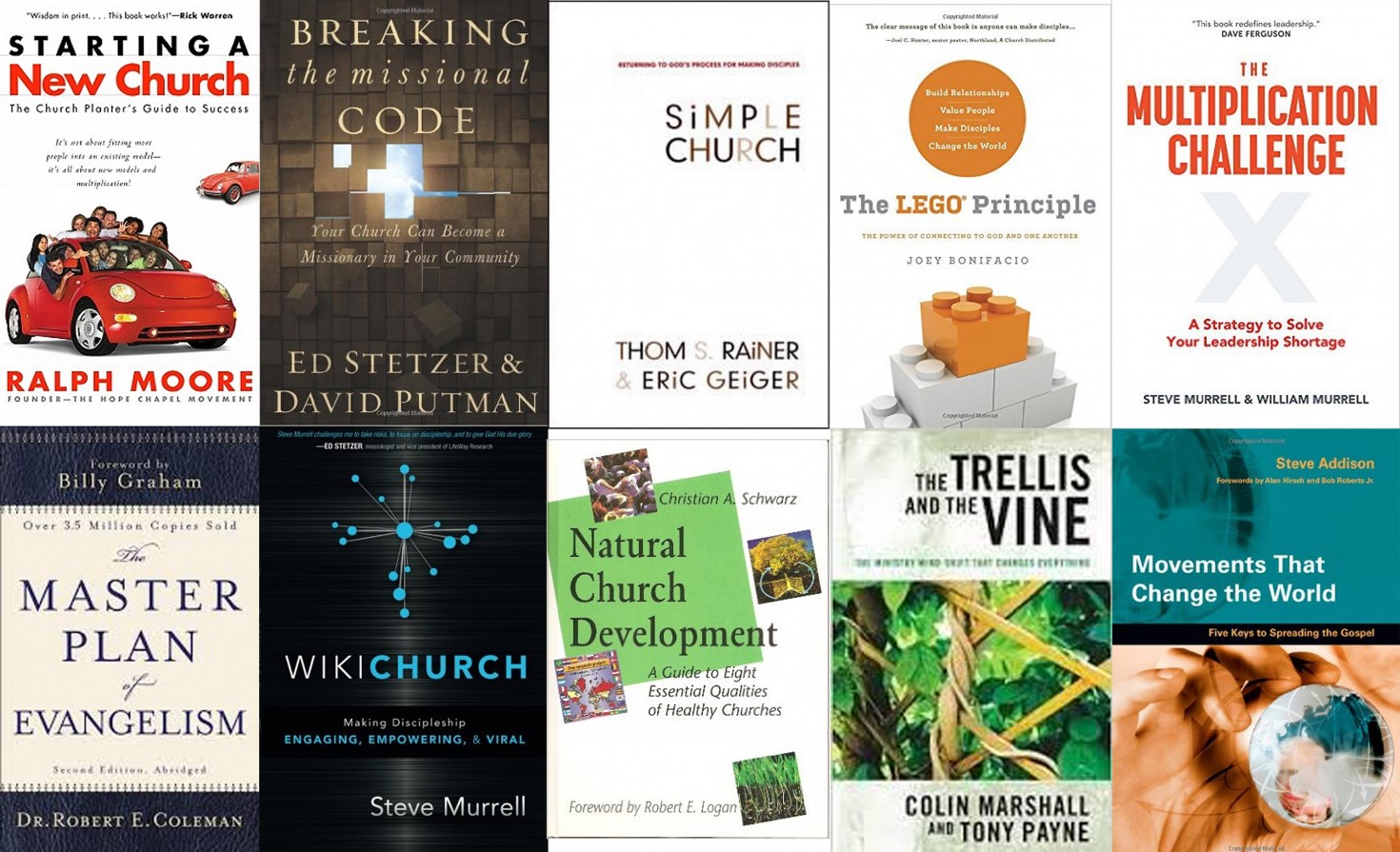 Top 10 Books for Church Planters | Steve Murrell