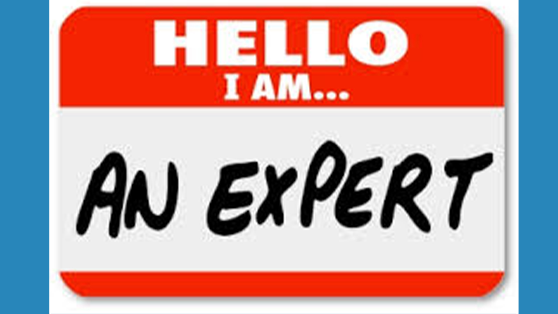 How to be an Expert